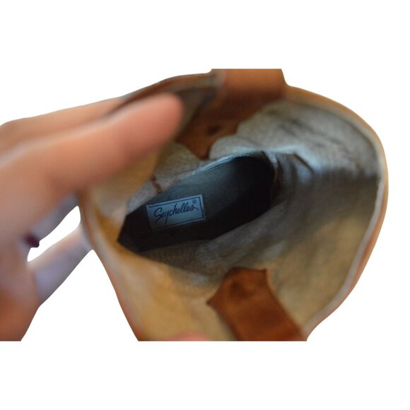 Seychelles Floral Tapestry Leather Point Toe Western Cowboy Boots Women's Size 9 - Picture 8 of 9